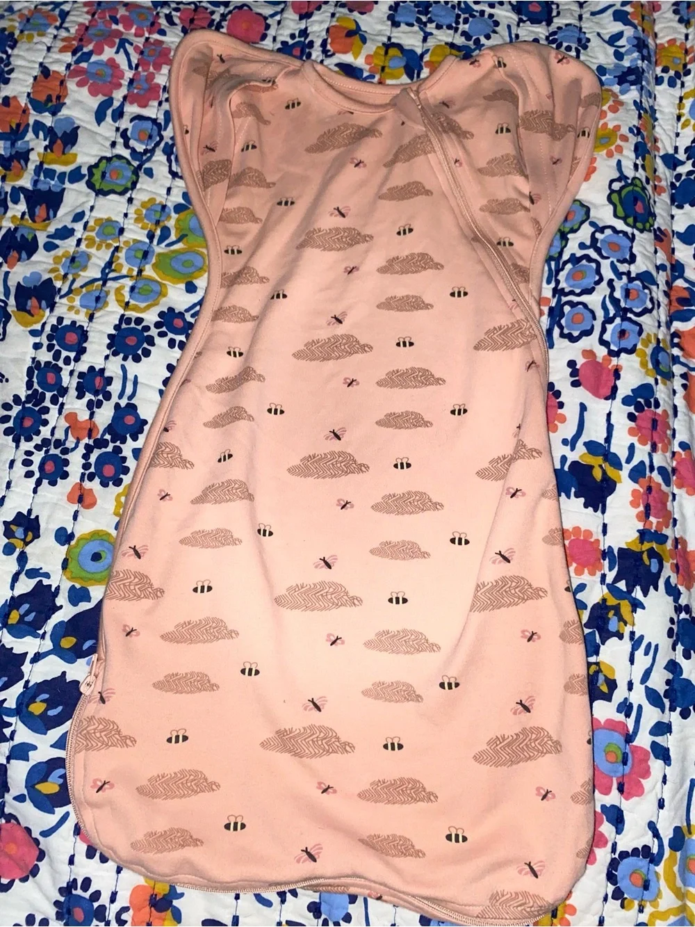 Peach Cloud & Bee Infant Sleep Sack - Kids Pajamas